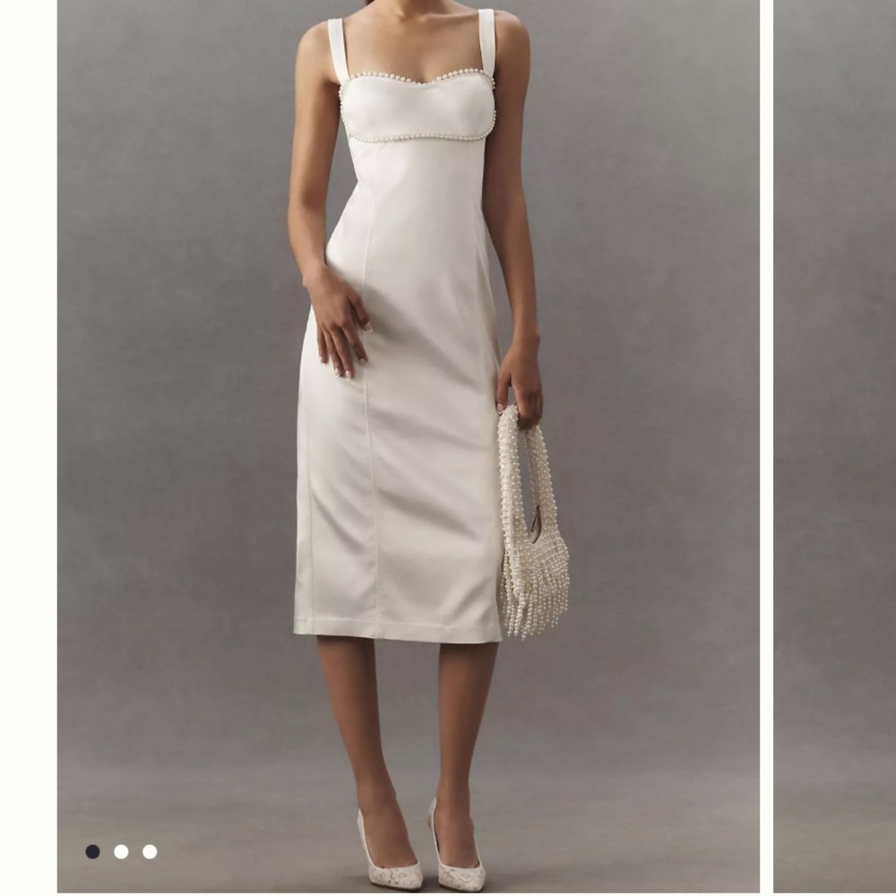 BHLDN Sleeveless Embellished Sweetheart Dress